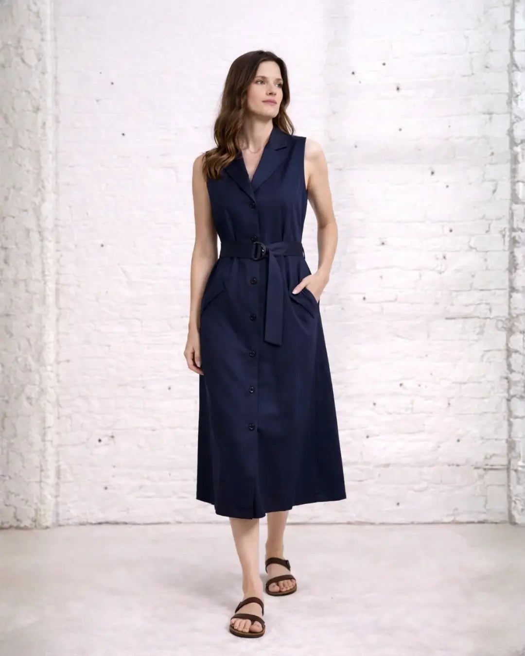 Robe Gardenia - Bleu nuit