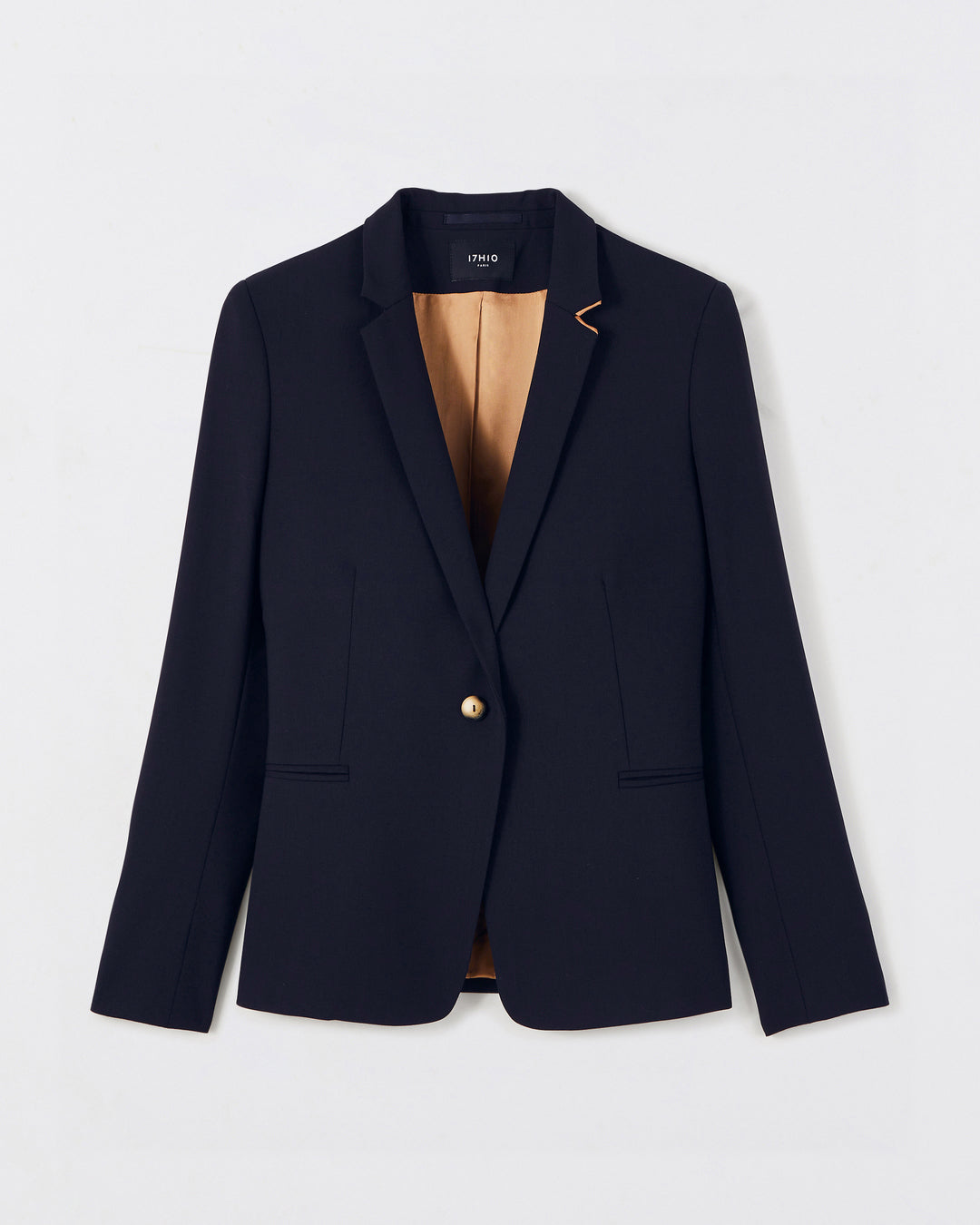 slim fit trousers navy for ladies, business outfit 